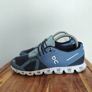 On Cloud 2 Women's Size 8 Blue Black Athletic Walking Running Shoes Sneakers